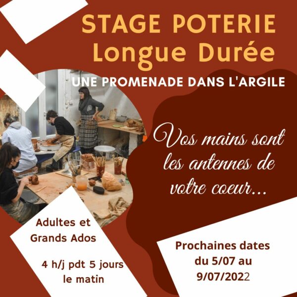 Stage poterie vacances
